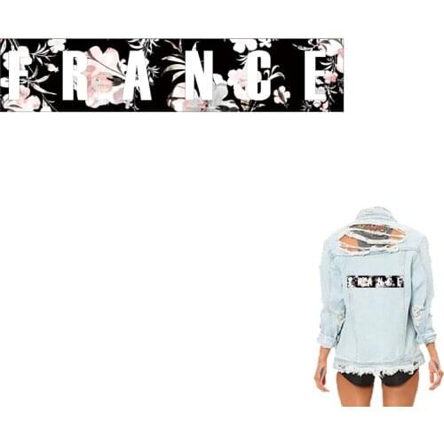 Cosbill New Fashion Iron-On Transfer Print On T-shirt Letter Thermal Patches For Clothes Washable Watercolor Applique Y-155