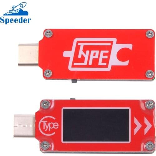 TC64 Type-C Color LCD Screen Tester With 0.96 inch IPS HD Color LCD Display For Testing Voltage Current Power for Sumsang/xiaomi