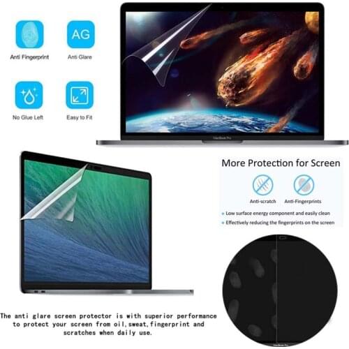 Laptop Protective Film for Apple Macbook Pro 15 Inch Touch Bar(A1707/A1990) Scratch Resistant HD Computer Screen Protector