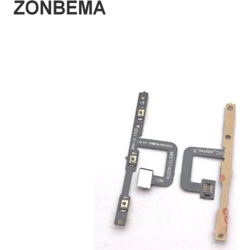 ZONBEMA 50pcs/lot Side Key Button For Nokia 6 Volume Side Power Switch on off Button Key Flex Cable Replacment Parts