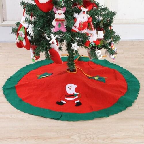 1Pcs Christmas Tree Floor Cover Trees Skirt Christmas DIY Decoration Xmas Random