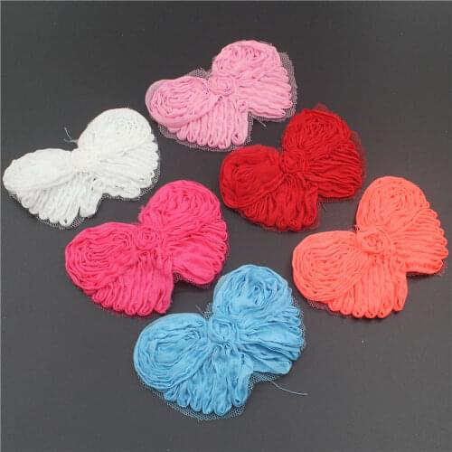 10pcs/lot 9cm Classic Chiffon Butterfly For DIY Baby Girls Headwear Headband Scrapebooking Clothing Sewing Crafts Accessories