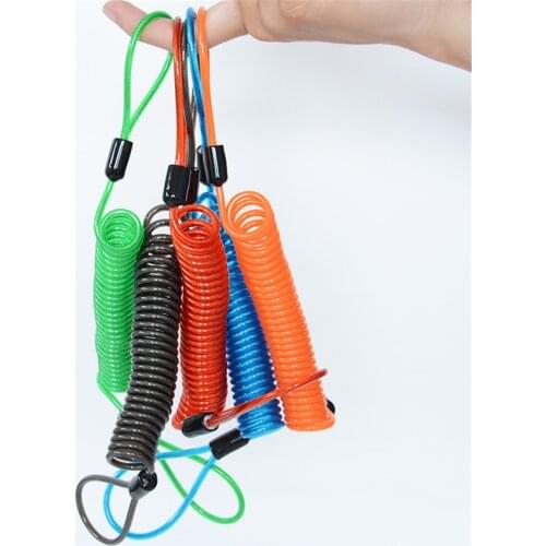 2.5m Safety Disc Brake Anti-theft Security Reminder Motorcycle Alarm Bold Spring Cable Helmet Wire Bicycle Lock Rope Hot Sales