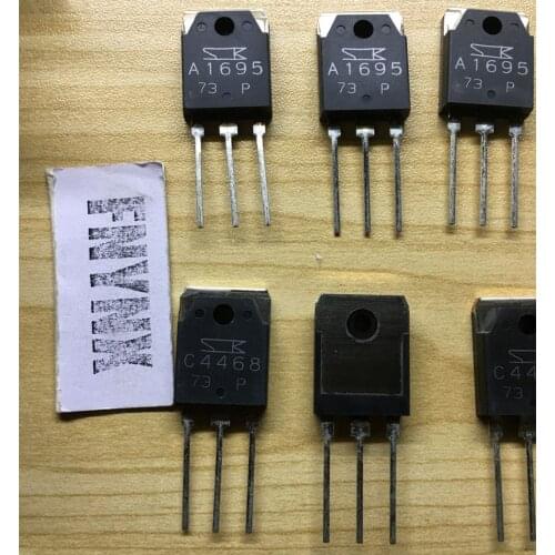 20Pairs Original JAPAN SANKEN Silicon Power Transistors 20PCS 2SA1695 + 20PCS 2SC4468 A1695 / C4468