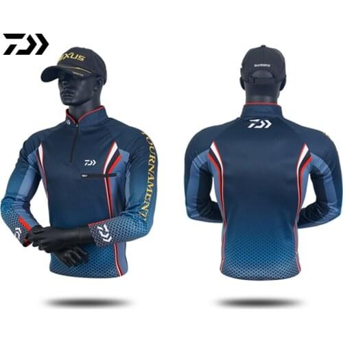 2021 Fishing Clothes Men Shirt Anti-UV Breathable Outdoor Sport Fishing Shirts Quick Drying Sun Protection Fishing Jersey