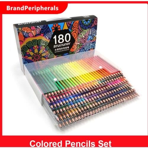 48/72/120/160/180 Oil Colored Pencils Set Pre-Sharpened Color Pencils Art Supplies for Students Adults Artists Drawing