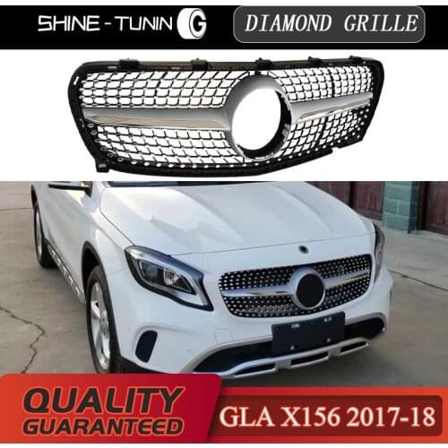 Diamond Grill suitable for mercedes GLA Class X156 GRILLE GLA180 GLA200 GLA250 GLA45 GLA 2017-18 without emblem