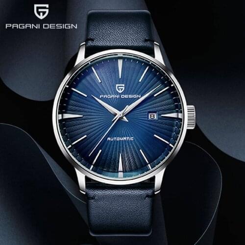 PAGANI DESIGN Luxury Brand Fashion Mens Watches Waterproof Leather Casual Automatic Mechanical Male Calendar Relogio Masculino