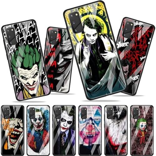 Tempered Glass Cover Evil circus clown For Samsung Galaxy S20 S10e S10 S9 S8 FE Plus Lite Ultra 5G Phone Case Shell