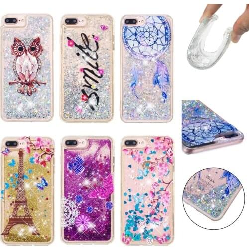 Case for iPhone 11 Pro Max XS XR X XS MAX 7 8 Plus 4 4s 5 5s SE Quicksand Back Cover Dynamic Liquid Cute Pattern Phone Coque