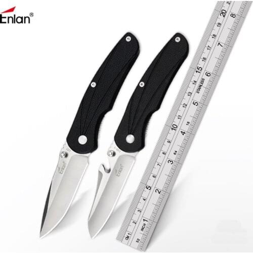 Enlan L02 multitools military Tactics Folding Knife G10 Outdoor Camping Hunting Fishing life-saving Pocket Gift Knives EDC Tools