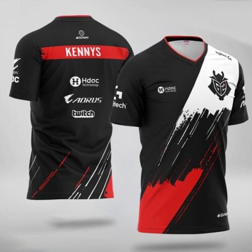 G2 Pro Player Custom Jersey Uniform 2020 LoL LEC G2 Esports Team Jerseys Customize Name Fans Tshirt Men Women Caps T Shirt