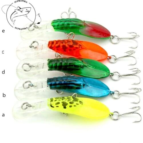 Minnow Artificial Plastic Hard Bait 3D Eyes Swimming Depth 0.3-0.6M 10#With Sharp Hook 5pcs 7cm/4g Wobblers Durable Bionic Bait