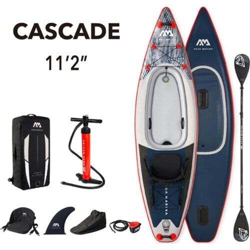 2021 New SUP board kayak double function combination inflatable boat drop stitch 340*89*20cm stand up paddle board surf river