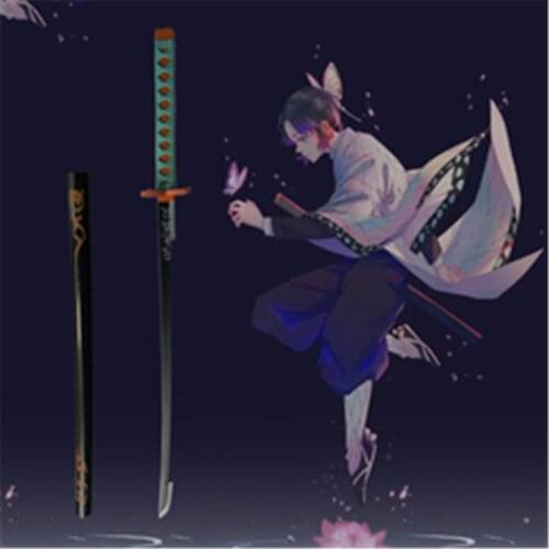 Cosplay Anime Demon Slayer Sword PU Sword Prop Kimetsu no Yaiba Half Kochou Shinobu Satoman Tanjiro 104cm PU Weapon Prop Katana