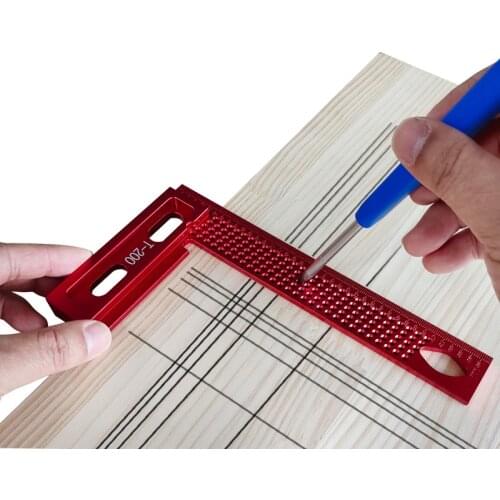 T-200 Precision Woodworking scribe Aluminum Hole Scribing Gauge Woodworking Carpenter Scriber Marking Device