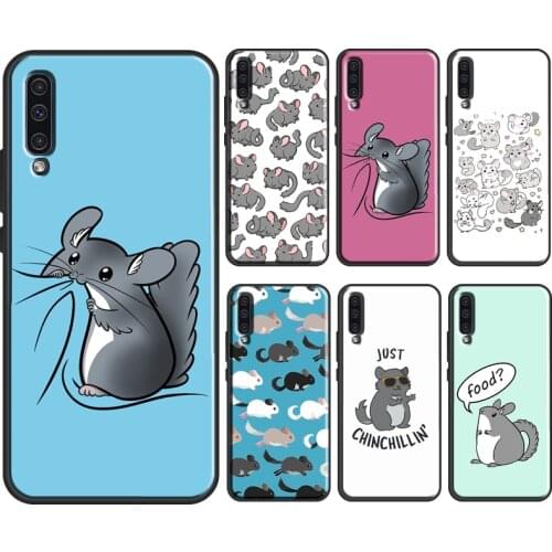 Cute Cartoon Chinchilla Soft Case For Samsung A21S A20e A10 A20 A40 A50 A70 A12 A52 A11 A31 A41 A51 A71 M31 Coque