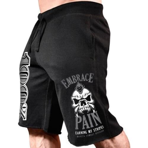 Mens cotton shorts Calf-Length Fitness Bodybuilding Casual Joggers workout Brand sporting short pants Sweatpants Sportswear