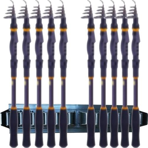 Wall Rack Fishing 10 Rod Rack Pole Holder Stand Storage Tool