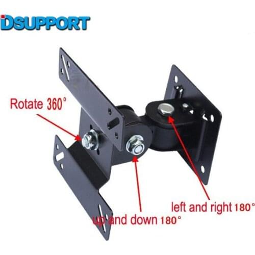 14-24 inch Full Motion LED LCD TV Wall Mount Monitor Holder Bracket F02