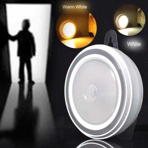 5 LED PIR Infrared Detector Night Lamp Smart Auto Body Motion Sensor Night Light Bedroom Cabinets Corridor Light Battery Powered