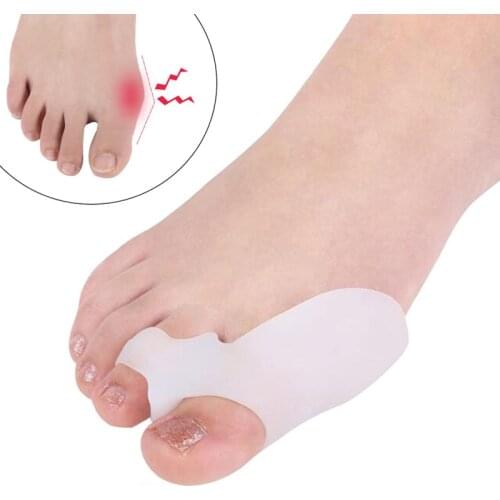 Soft Silicone Gel Toe Separator Finger Straighter Orthopedic Hallux Valgus Corrector Thumb Bunion Spacers Pedicure Foot Tool