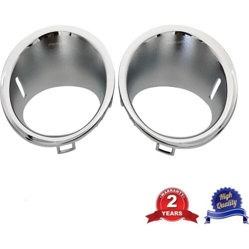 Front Fog Light Lamp Chrome Trim Ring Cover for BMW Mini Cooper R55 R56 R57 Petrol Vehicles