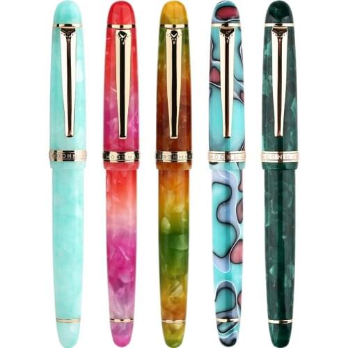 Moonman S3 Resin Fountain Pen Acrylic Iridium Extra Fine 0.38 / Fine Nib 0.5mm Writing Gift Ink Pen for Office Business Home