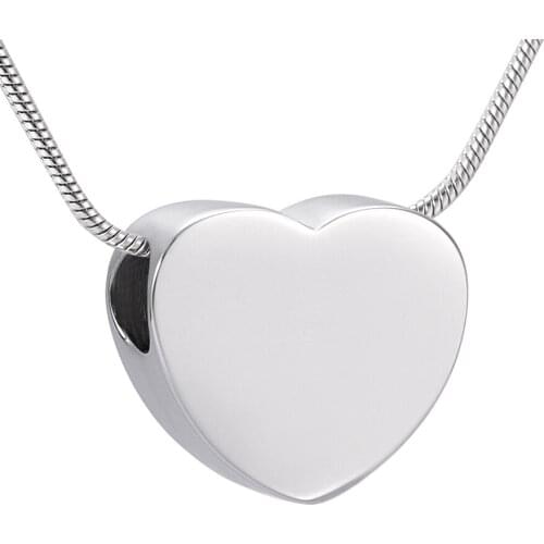 Blank Heart Urn Hold Ashes Memorial Jewelry Pet/Human Ashes Keepsake Urn Necklace Memorial Jewelry Ash Locket Jewelry