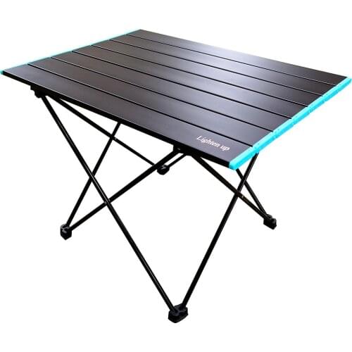 Folding Table, Portable Camping Table, Aluminum Collapsible Table Top, Ultralight Compact