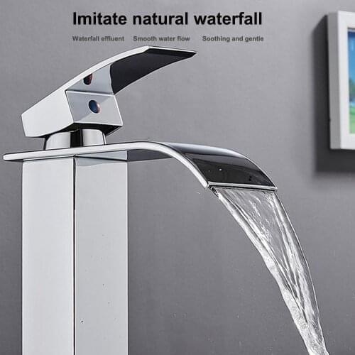 Cold and Hot Bathtub Faucet for Bathroom Washbasin High-grade Brass Single Handle Basin Faucets Bathroom Elegant Taps