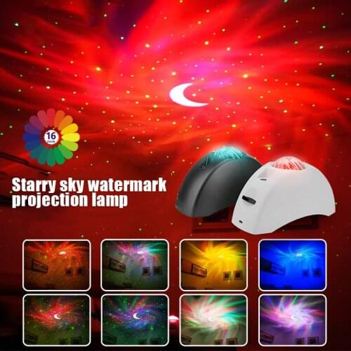 Night Light Star Sky Ocean Music Player Projector Light Sleep Romantic LED USB Aurora Starry Lamp B1