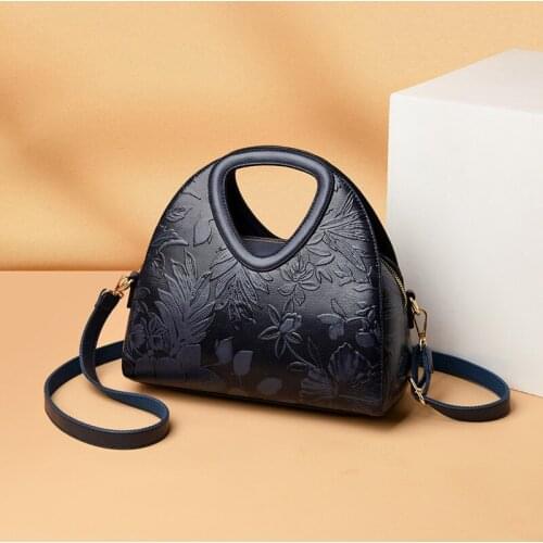 Female Bag 2021 New Chinese Style Ladies Bag Temperament Ladies Embossed One-shoulder Messenger Large-capacity Handbag