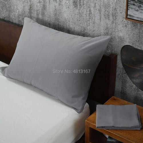 1 Piece Bed Pillow Case Bedding Pillowcase Pillow Cover for Bedroom Solid Colors Queen Standard 48x74cm/19"x29"