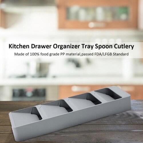 1PCS Cutlery Storage Box Space Saving Drawer Cutlery Storage Tray 15.67*4.49*1.85in for Cutlery Spoons Tableware