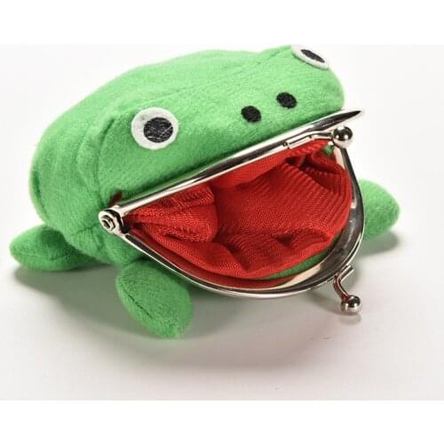 1PCS Hotsale Cute Frog Wallet Anime Cartoon Wallet Coin Purse Manga Flannel Wallet Bag Cosplay
