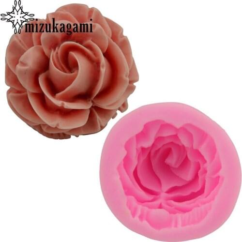 1pcs UV Resin Jewelry Liquid Silicone Molds 3D Rose Flowers Resin Charms Mold For Silicone Resin Mold For Jewelry Making