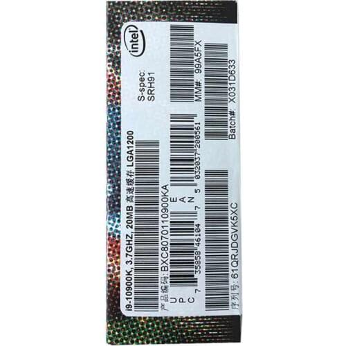 Intel Core I9 10900KA 10 Cores Desktop Processor