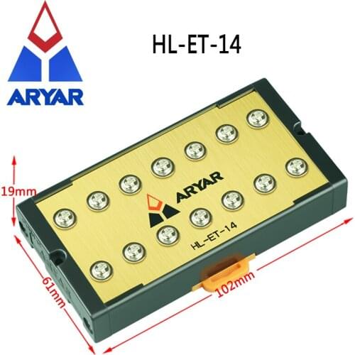 15A Ground Terminal Block HL-ET-14 Ten-way Power Socket Module Filter Insurance replacement