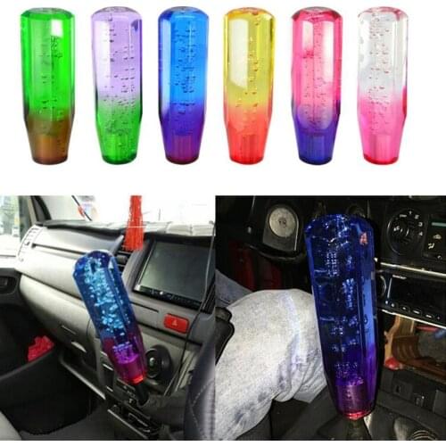 Acrylic crystal gear shift head with gas dual-color gear shift gear shift head 15CM gear shift head wave stick
