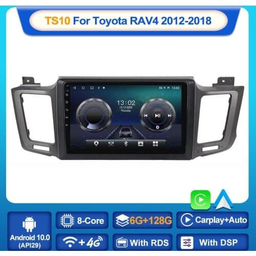 MEKEDE TS10 Android 10.0 Car Radio For Toyota RAV4 2012-2018 GPS Multimedia Stereo Auto Player Carplay 6G+128G DSP No 2 din DVD