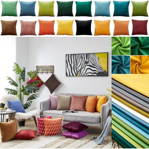 Decorative Pillows Cover Swan Down Home Decor Housse de Coussin Velvet Green Cushion Case Decorative Pillows for Living Room