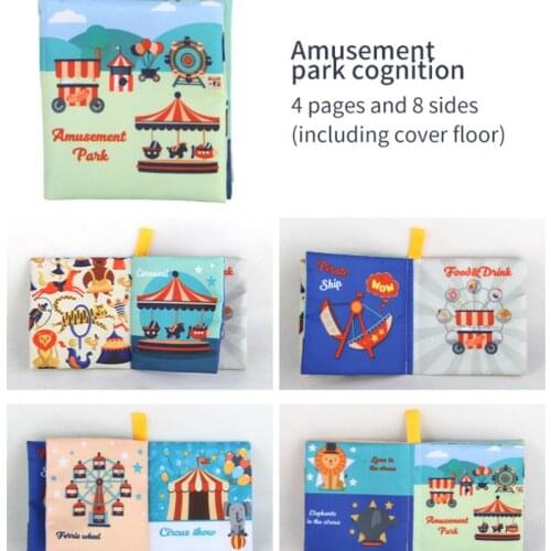 Baby Cloth Book Soft Cloth Intelligence Development Educational Toy Learning Cognize Books For 0-12 Months Kids Water-proof Book