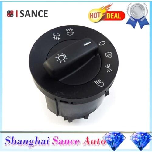 ISANCE Head Light Headlight Switch 1K0941431N For VW Passat B6 Jetta V Golf Tiguan Touran Eos Caddy 2003 2004 2005 2006-2013