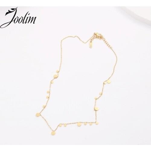 JOOLIM High End Gold Finish Dot Choker Necklace Trendy Jewelry Wholesale