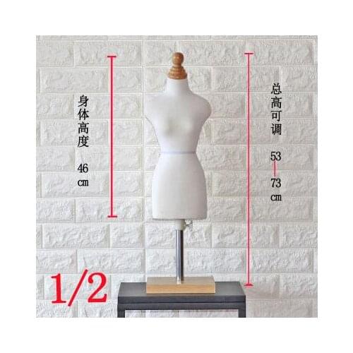 1/2 FEMALE woman body mannequin sewing for female clothes,busto dresses form stand1:2 scale Jersey bust can pin 1pc C760
