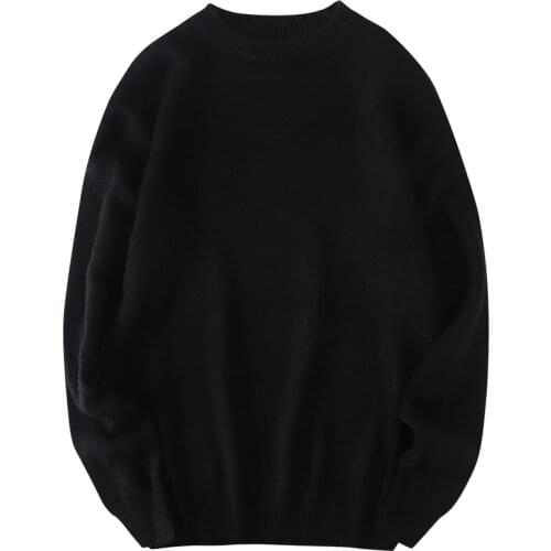 Big Plus Size 8xl 7xl 6xl 5xl Simple Winter Mens Oversized Sweater Men Sweaters Autumn Solid Jumpers Pullovers Male Knitwear Man