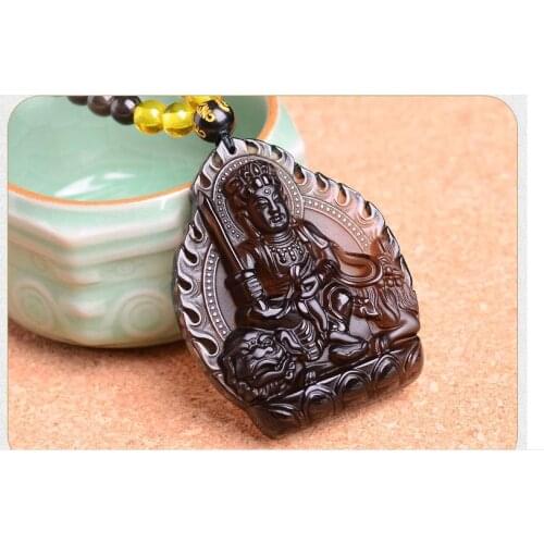The new light spot of new ice Manjusri Zodiac Rabbit Pendant natal Buddha Pendant Korean male guardian