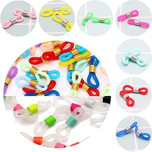 Wholesale 50pcs Ear Hook Eyeglasses Spectacles Chain Glasses Retainer Ends Rope Cord Holder Strap Retainer End Loop Connector