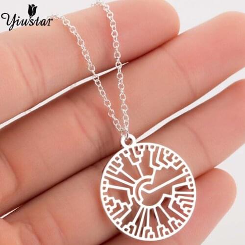 Yiustar Evolution tree - Sweet tree necklace Tree of life Science Pendant Necklace Geometric Necklace Charming For Women Girls